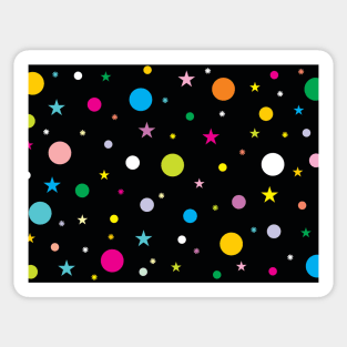 Bubbles&Bubbles - Colorful bubbles with various colors isolated on Black background Sticker
